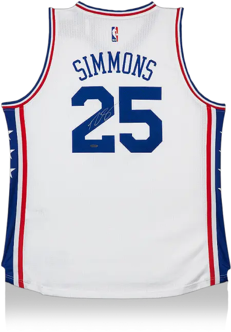 Ben Simmons Back Signed Philadelphia Sports Jersey Png 76ers Png