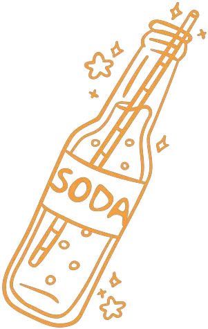 Soda Bottle Stroke Transparent Png U0026 Svg Vector Vertical Soda Bottle Icon