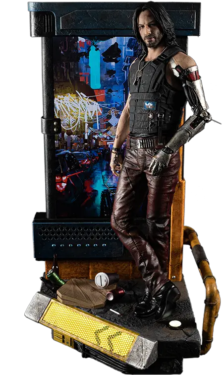 Exclusive Johnny Silverhand Statue Cyberpunk 2077 Johnny Silverhand Statue Png Marvel Legends Icon Action Figures