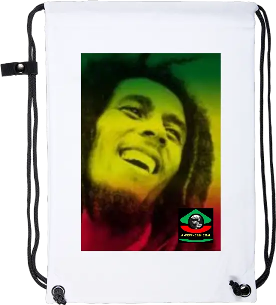 Berhane Selassie Bob Marley V1 By A Freecancom Drawstring Backpack Bob Marley Png Bob Marley Png