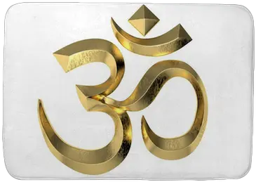 Bath Mat Hindu Om Icon 3d Isolated Pixersus Png Icon Color 3d