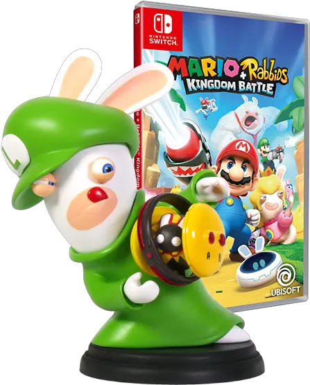 Mario Rabbids Kingdom Battle Luigi Bundle Europeanubisoft Mario Rabbids Nintendo Switch Png Luigi Transparent