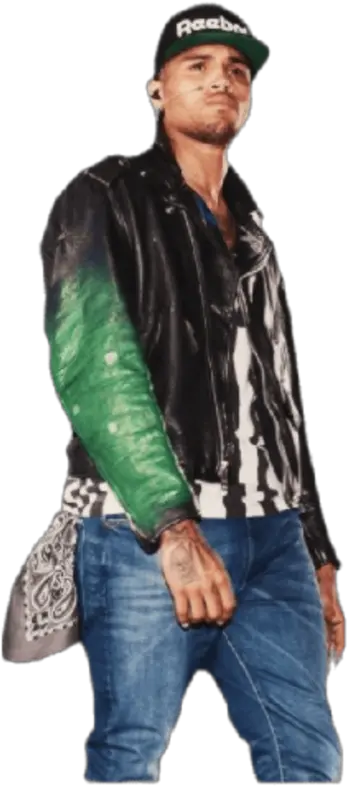 Freestickers Chrisbrown Chris Brown Leather Jacket Png Chris Brown Png