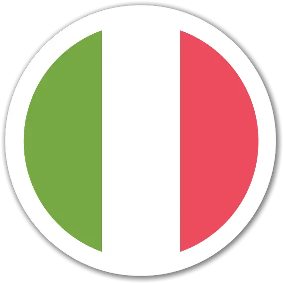 Download Hd Italy Flag Sticker Italian Flag Circle Png Italy Stickers Png Italy Png