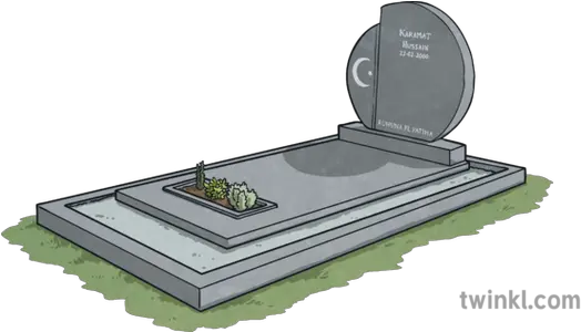 Muslim Grave 2 Illustration Twinkl Headstone Png Grave Png