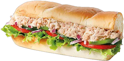 Subway Sandwiches Takeawaycom Tuna Png Sub Sandwich Png