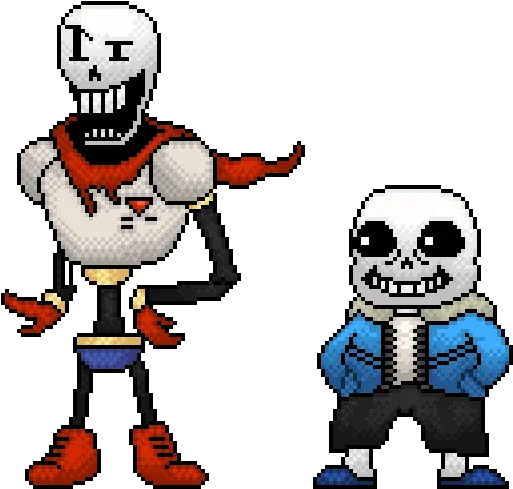 Undertale Papyrus Sprite Pixel Art Sans And Papyrus Png Sans Png