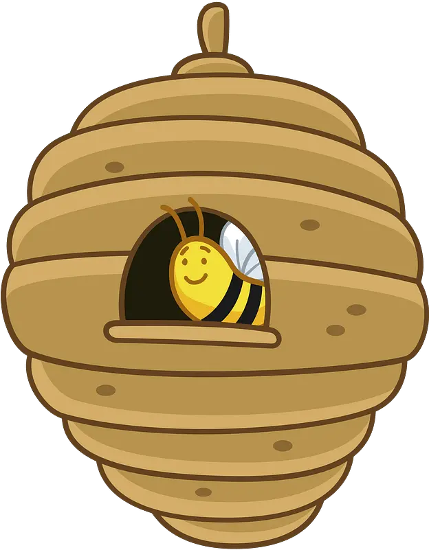 Beehive Clipart Free Download Transparent Png Creazilla Happy Bee Hive Png