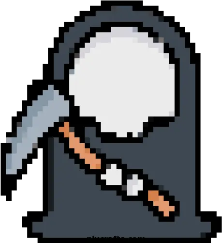 Skull Grim Reaper Pixel Art Png Grim Reaper Transparent