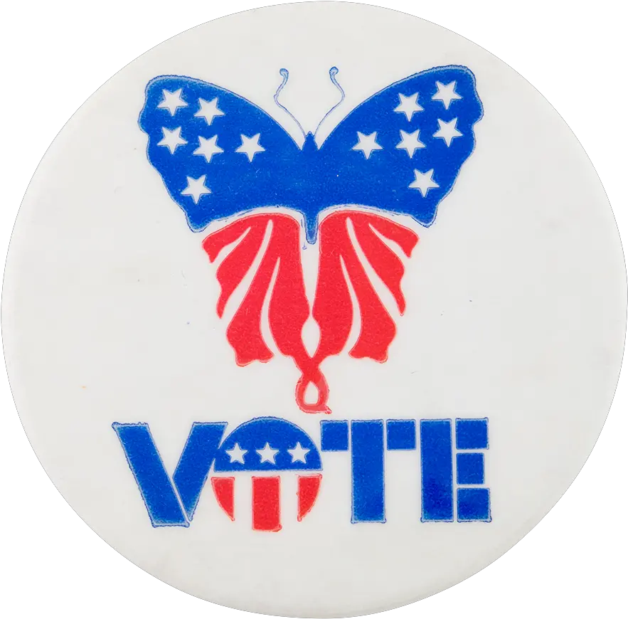 Vote Butterfly Logo Busy Beaver Button Museum Vote Butterfly Png Butterfly Logos png