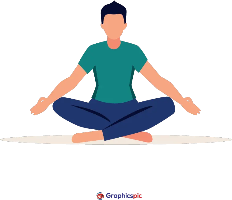 Flat Design Of Meditation Concept With Yoga Day 2021 Poster Modi Png Man Icon Vector Free