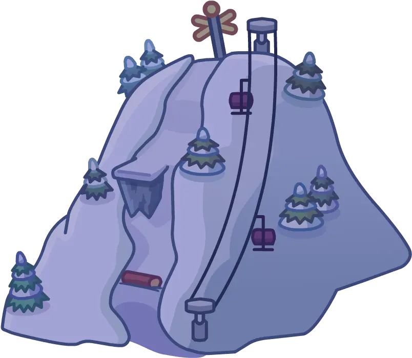 Download Holiday Party Map Icon Ski Hill Club Penguin Map Club Penguin Map Icon Png Penguin Icon Png