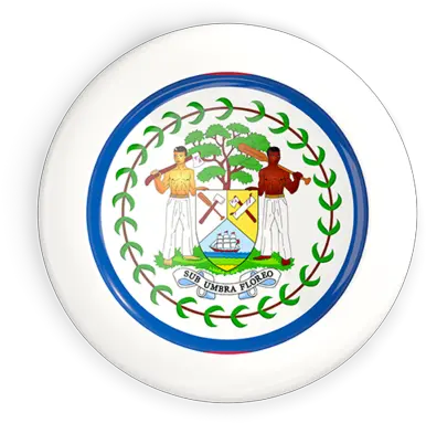 White Framed Round Button Flag Belize Png Sub Button Png