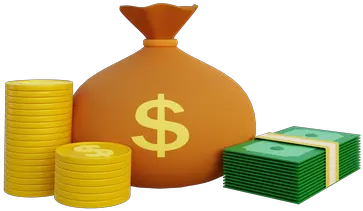 Premium Stack Of Money 3d Illustration Download In Png Obj Solid Stacks Of Money Icon