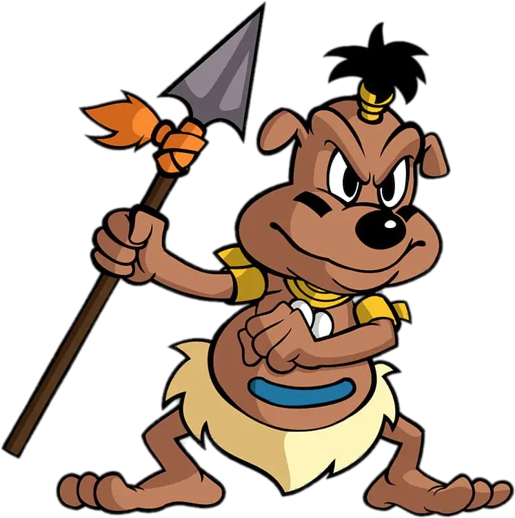 Ducktales Character With Spear Png Image Transparent