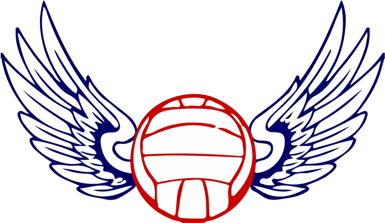 Volleyball Wings Falcon Logo School Mascot Volleyball Wings Clip Art Png Volleyball Logo