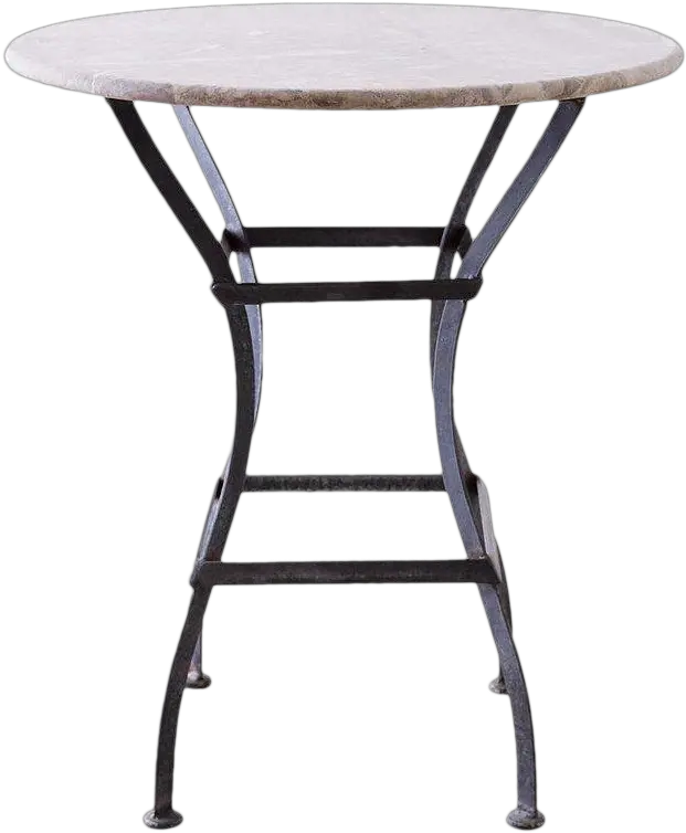 French Iron Stone Top Bistro Or Cafe Cafe Png Cafe Table Png