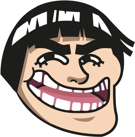 Gai Sensei Trollface Troll Naruto Troll Face Png Trollface Png