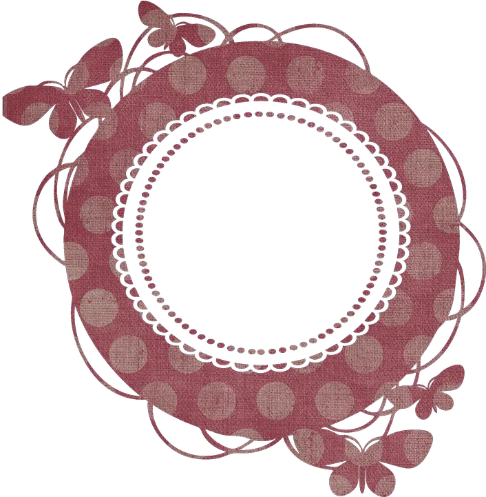 Frame Butterfly Vintage Tampon Du Pere Noel Png Fancy Circle Png