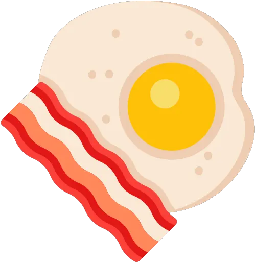 Egg And Bacon Free Food Icons Bacon And Eggs Icon Png Bacon Transparent Background