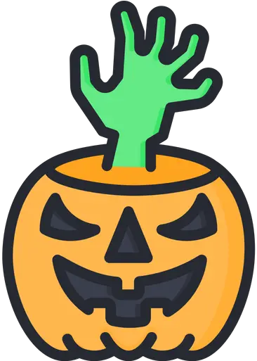 Scary Hand Icon Of Colored Outline Style Available In Svg Png Scary Pumpkin Png