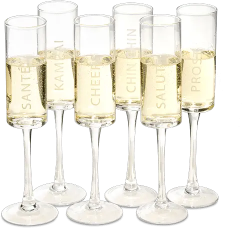 Celebration Champagne Flutes Set Of 6 Champagne Stemware Png Champagne Flute Png