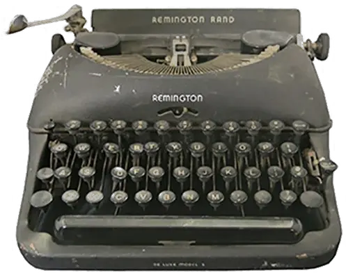 Black Typewriter Free Png Play Remington Typewriter Typewriter Png