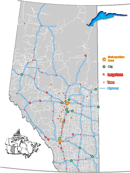 Fileab Townsroadspng Wikipedia Alberta Highway Map Town Png