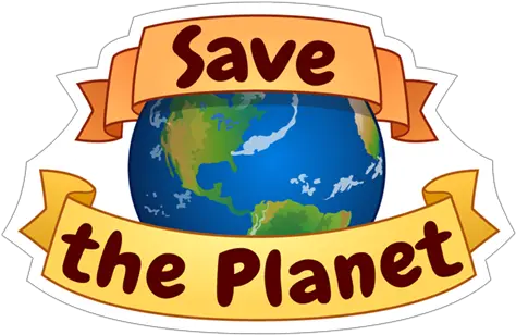 Hd Save The Planet Earth Sticker Globe Png Planet Earth Png
