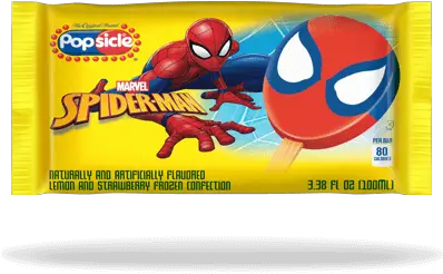 Popsicle Spider Man Bars Spiderman Ice Cream Popsicle Png Spiderman Transparent