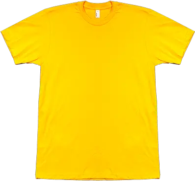 T Shirt Fruit Of The Loom Yellow T Shirt Png Shirt Template Png