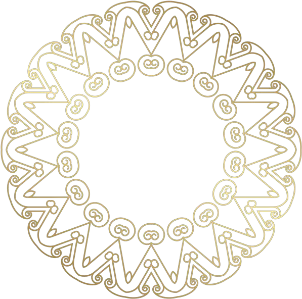 Circular Border Png Clip Art Art Deco Png