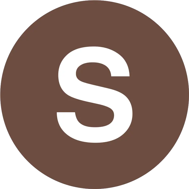Fileeo Circle Brown White Letter Ssvg Wikimedia Commons Png Letter S Icon