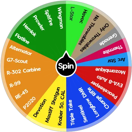 Apex Legends Weapon Picker S4 Spin The Wheel App Dot Png Apex Legends Transparent