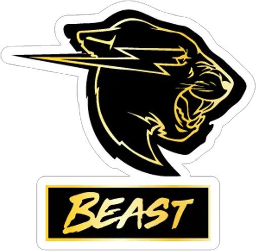 Mrbeast Gold Logo Sticker Mania Logo Sticker Mr Beast Logo Png Markiplier Logo