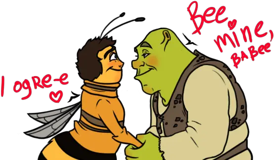 Image 901054 Bee Shrek Test In The House Know Your Meme Shrek And Barry Bee Benson Png Shrek Face Png
