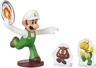 2018 Supermariotoysmcdonaldshappymealtoyluigi Goomba 8 Bit No Png Luigi Plush Png