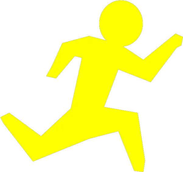 Running Man Yellow Clip Art At Clkercom Vector Clip Art Man In Yellow Running Png Running Man Logo