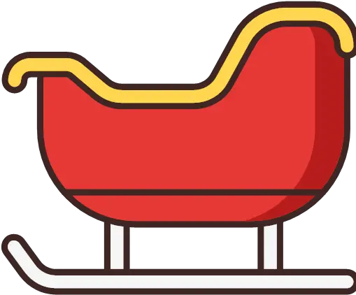 Santa Sleigh Icon Joyful Christmas Png Santa Sleigh Png