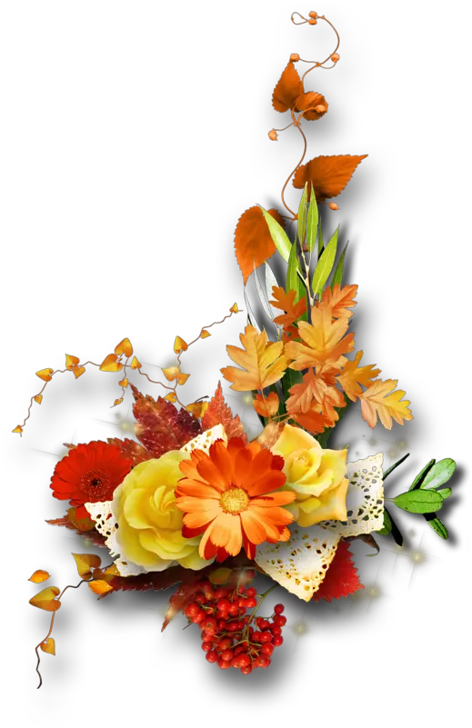 Download Transparent Fall Flowers Png Png Fall Flowers Png