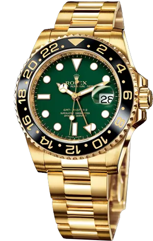 Rolex Submariner Gold Green Png Rolex Gmt Master 2 Green Rolex Watch Png