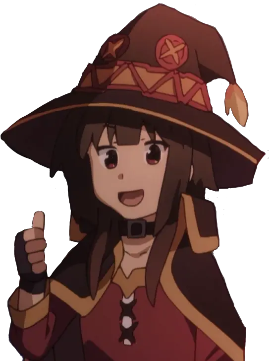 Megumin Konosuba Sticker Megumin Thumbs Up Png Megumin Transparent