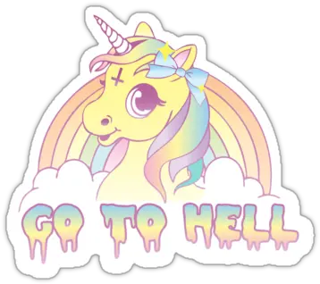 Unicorns Pastel Goth Transparent U0026 Png C 2542275 Png Go To Hell Unicorn Hell Png
