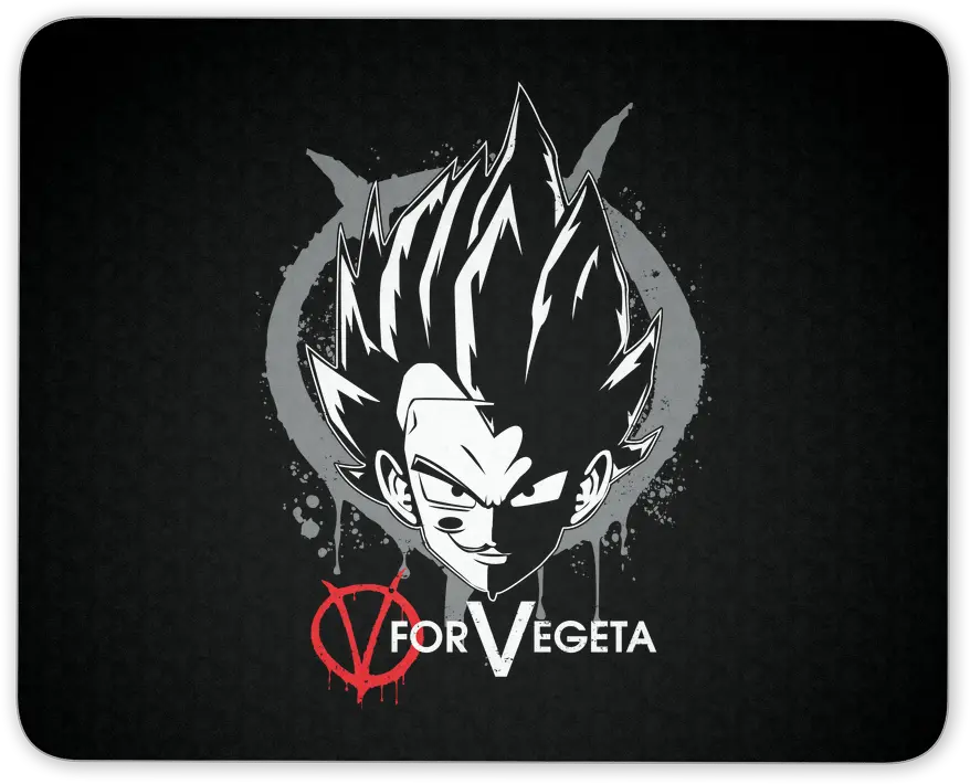 Super Saiyan Vegeta V Vendetta Mouse Pad Tl00543mp Fictional Character Png V For Vendetta Logo