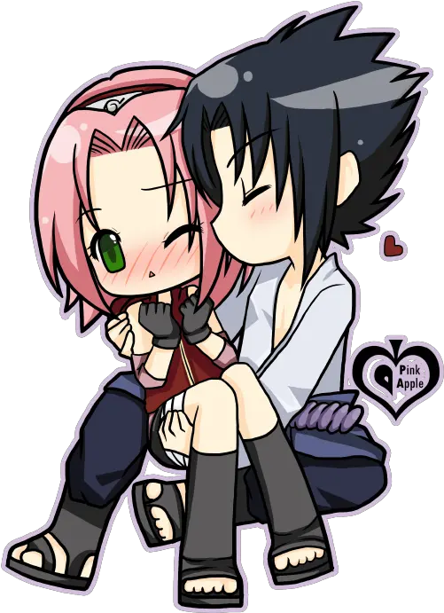 Sakura And Sasuke Uploaded By Aylin Kiss Sasuke And Sakura Png Sakura Naruto Png