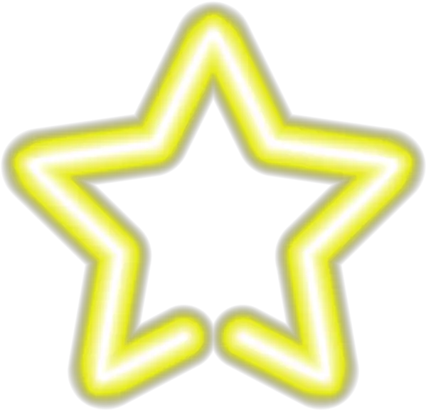 Download Neon Star Png Yellow Neon Png Full Size Png Orange Neon Png