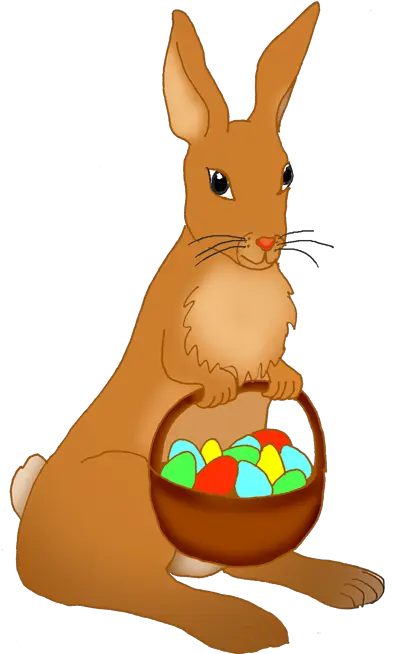 Funny Easter Bunny Clipart Easter Bunny In A Basket Png Bunny Clipart Png