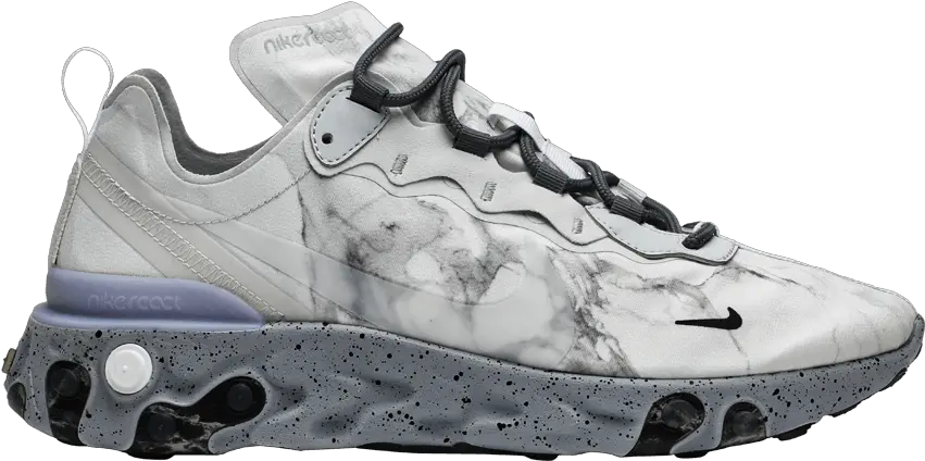 Kendrick Lamar X React Element 55 U0027pure Platinumu0027 Nike Cross Training Shoe Png Goat Transparent