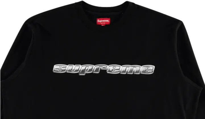 Supreme Chrome Logo Ls Top Fw 19 Su7856 Active Shirt Png Chrome Logo