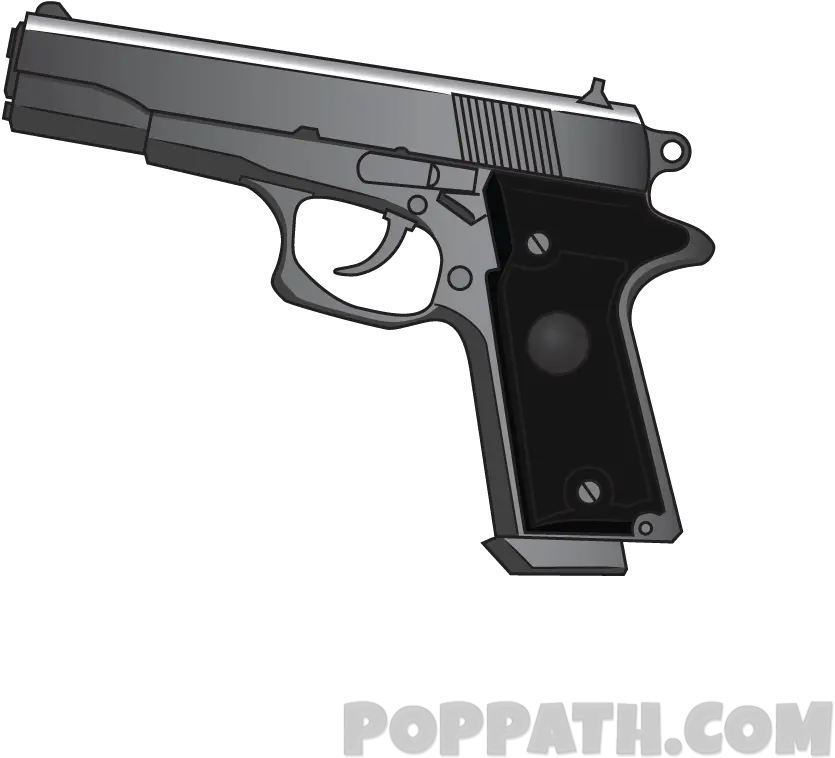 Pistol Drawing Png How To Draw A Handgun Transparent Colt Double Eagle Airsoft Pistol Png